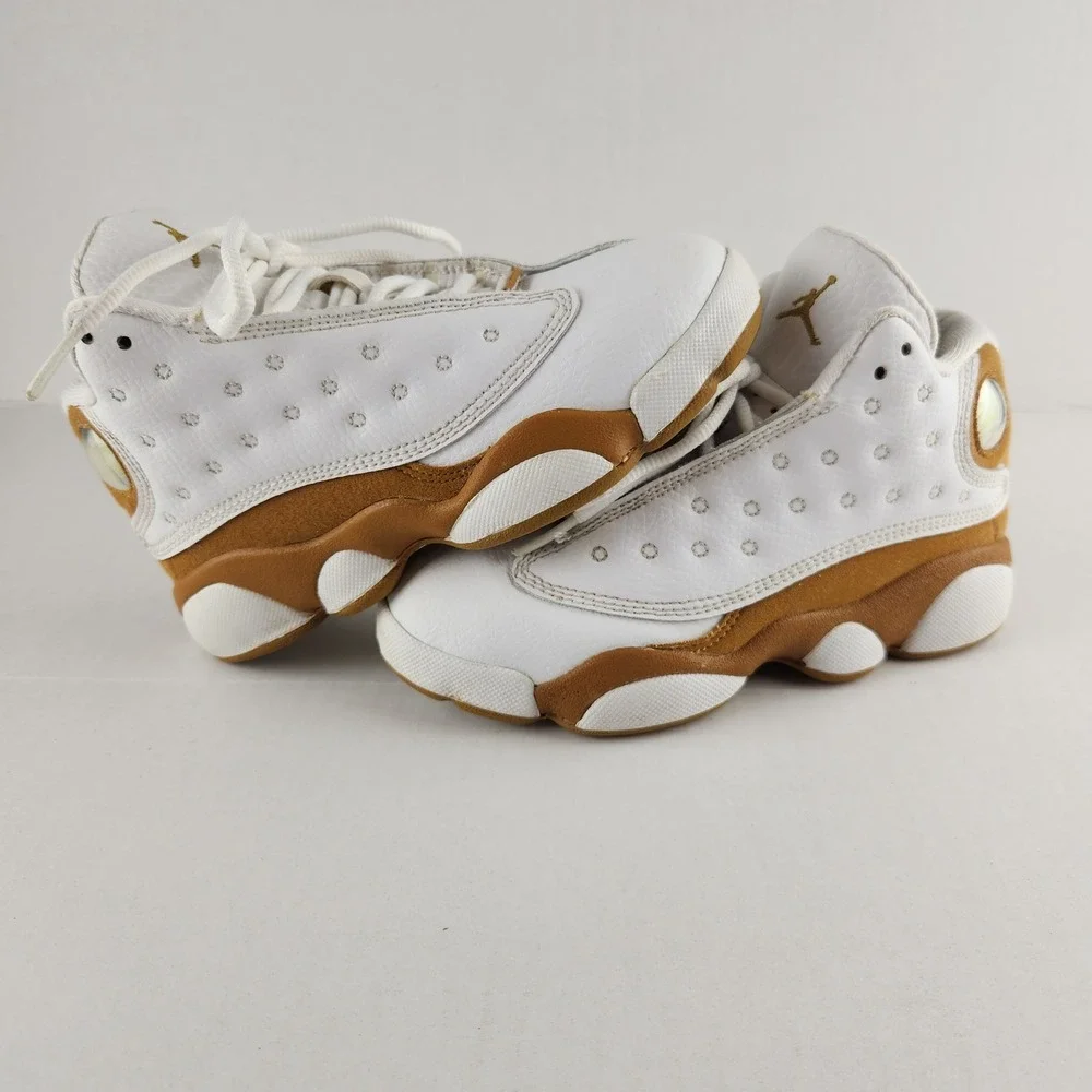 Jordan Shoes Kids 12C White Wheat Air Jordan 13 Retro DJ3005-171 Basketball‎ Mid
